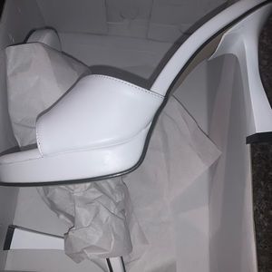 2 Nasty gal heels in white and black